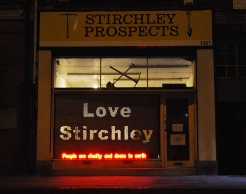 Scrolling LED Sign for Art Installation